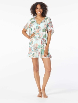 Coco Reef Adorn Cover Up Dress - Tropical Lotus