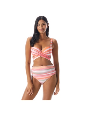 Coco Reef Five Way Bra Sized Underwire Bikini Top - Paloma Stripe