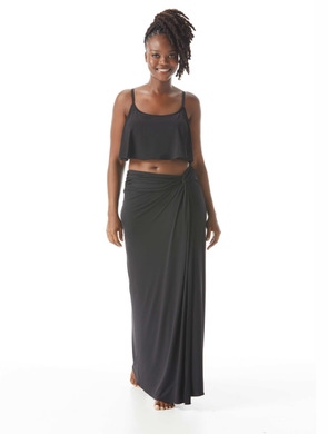 Coco Contours Duo-Wear Convertible Twist Side Long Sarong Cover Up - Heritage